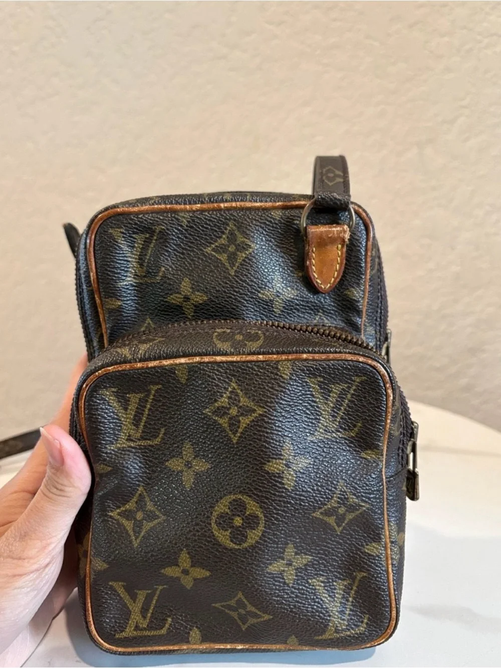 Louis Vuitton 872TH Mini Amazon Brown Monogram LV Shoulder Bag